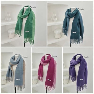 正韓EBA素色雙面兩用圍巾12