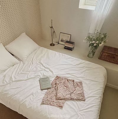 韓國 LUNA 法式鄉村碎花男生情侶套裝睡衣18