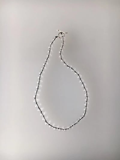 韓國NYU 透明琉璃晶球串珠OT項鍊3