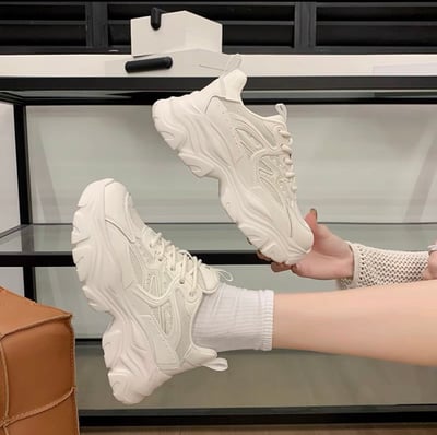 韓國 RU 真皮七公分女款老爹鞋11