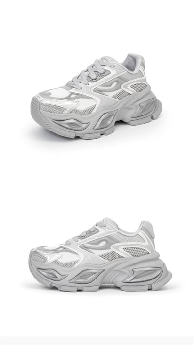 韓國 AL 六公分銀焰旋風老爹鞋 (男)6