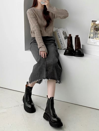 正韓NAA高定款增高英倫短靴4