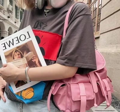 韓國TRO 多功能單肩斜挎後背包3