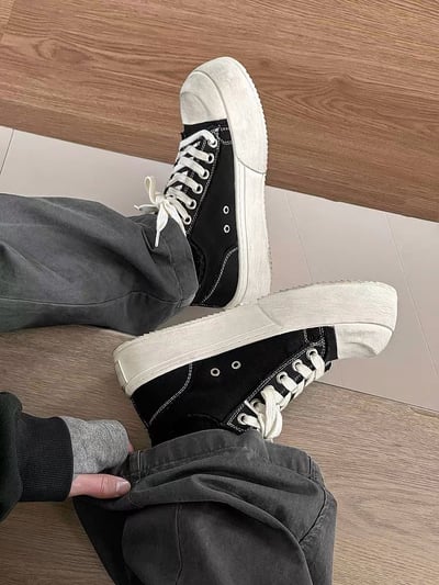 韓國 VBIN 男女款髒髒翹鼻帆布鞋8