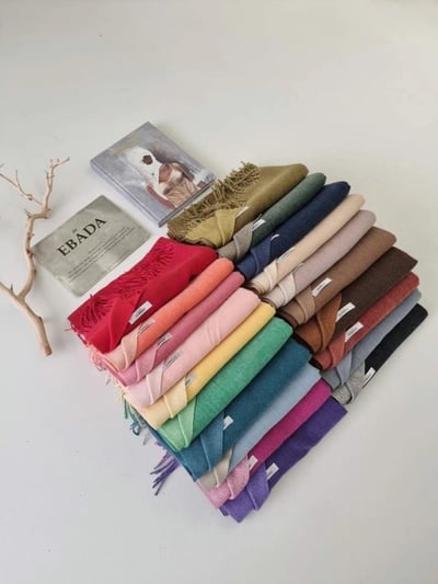 正韓EBA素色雙面兩用圍巾16