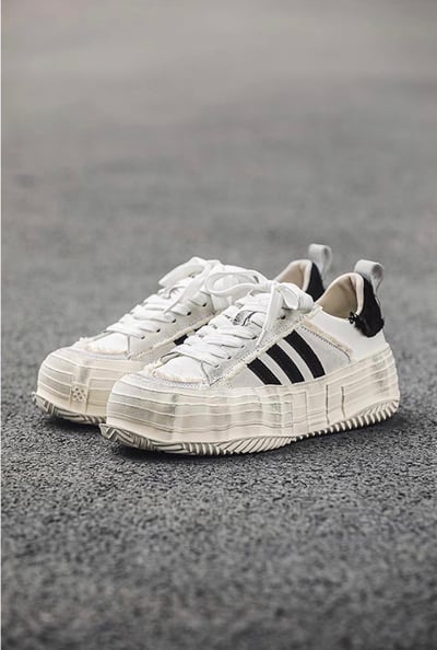 韓國 VBIN | 2.0 熊貓髒髒溶解建構厚底板鞋17