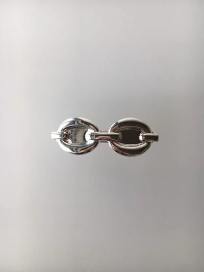 韓國NYU 個性金屬坦克鏈彈簧髮夾2