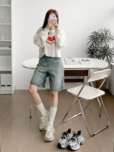 韓國 NAA 真皮蛛網運動休閒老爹女鞋5