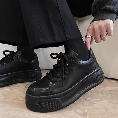 韓國 VBIN | 爆款素面厚底增高板鞋3