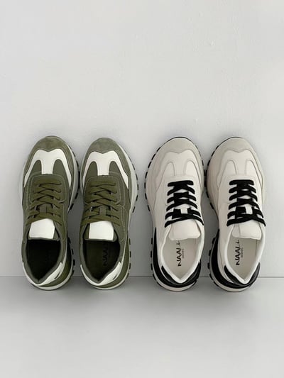 正韓NAA真皮厚底老爹鞋1