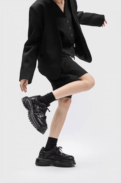 韓國 AL | 小眾原創方頭一代直軌綁繩德比鞋4