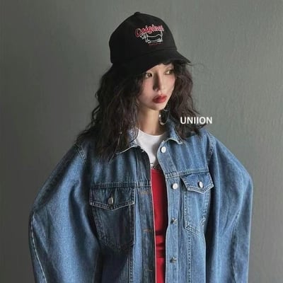 韓國 NU 美式休閒狗狗刺繡棒球帽2