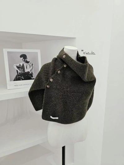 正韓EBA慵懶系針織披肩13