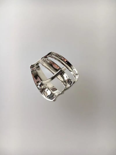 韓國NYU 復古金屬三爪不規則髮扣髮飾4