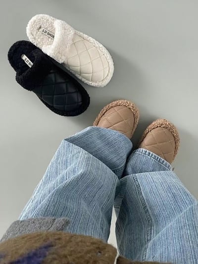 韓國PLA小被被泰迪絨毛拖鞋雪靴5