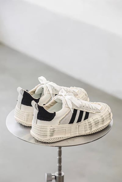 韓國 VBIN | 2.0 熊貓髒髒溶解建構厚底板鞋20