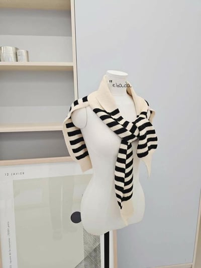 正韓經典條紋披肩 (現貨)1