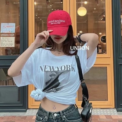 韓國 NU 中性間約字母棒球帽6