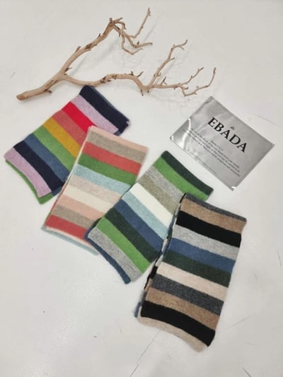 正韓EBA學生復古撞色圍巾16