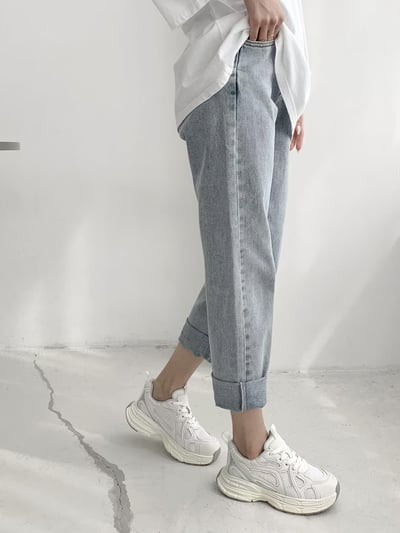 韓國 NAA 水波羊皮老爹增高女運動鞋4