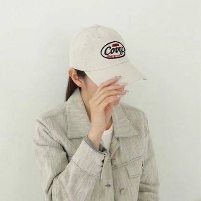 韓國 NU 中性單寧刷舊字母棒球帽6