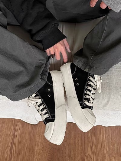 韓國 VBIN 男女款髒髒翹鼻帆布鞋7