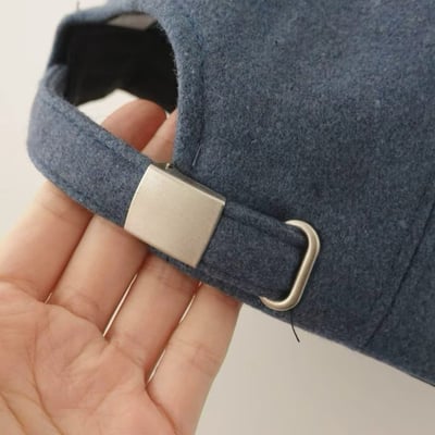 韓國UNI復古白鳥刺繡五分割中性棒球帽9