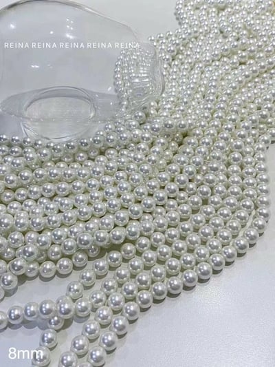 韓國 REA 法式圓形珍珠項鍊 14 mm5