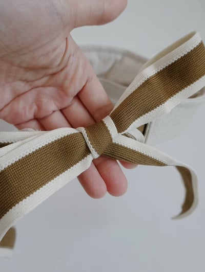 韓國 UNI 淑女撞色絲帶半罩遮陽帽3