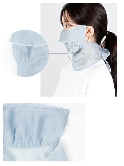 韓國 LEG Tencel 天絲透氣抗悶熱紗網防曬口罩2