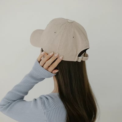 韓國UNI復古丹寧刷舊峽谷字母棒球帽5