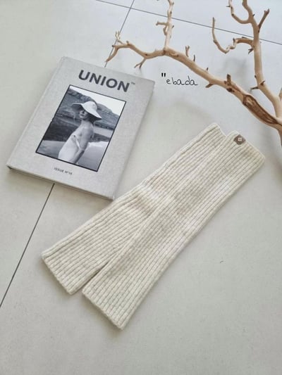 正韓針織兩用襪套&袖套(內含羊毛)12