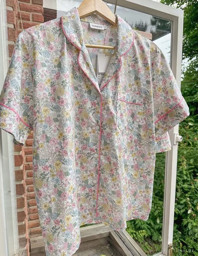 韓國 LUNA 歐風小清新碎花兩件式短褲睡衣10