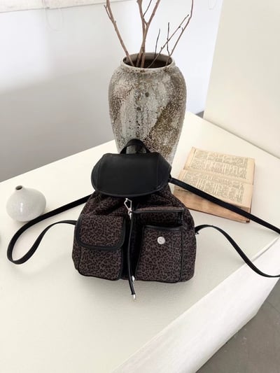 韓國爆款豹紋後背包2