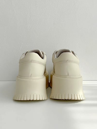 韓國NAA厚底松糕小白鞋8