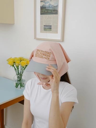 韓國 UNI GD權志龍撞色頭巾帽子4