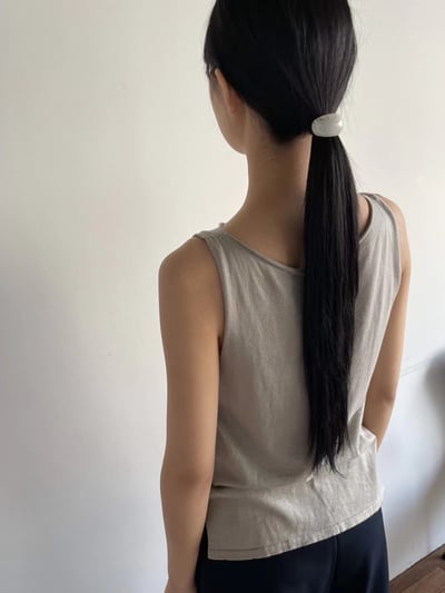 韓國NYU 水墨大理石紋理饅頭髮圈3