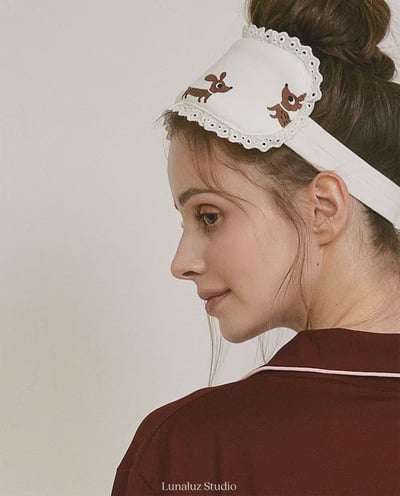 韓國 LUNA 韓系簡約女生長袖情侶套裝睡衣7