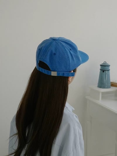 韓國UNI中性AB丹寧寬舌五分割帽10