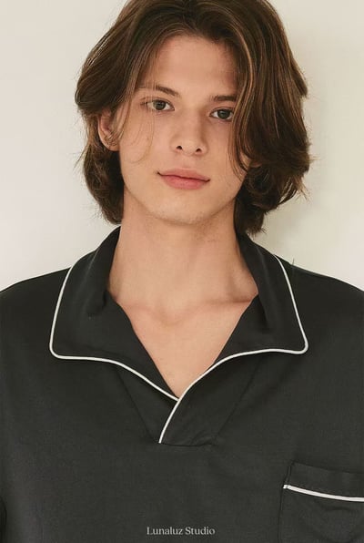 韓國 LUNA 韓系簡約男生長袖情侶套裝睡衣6