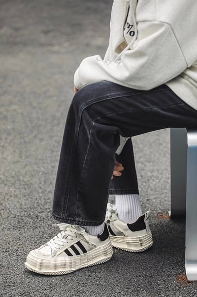 韓國 VBIN | 2.0 熊貓髒髒溶解建構厚底板鞋3