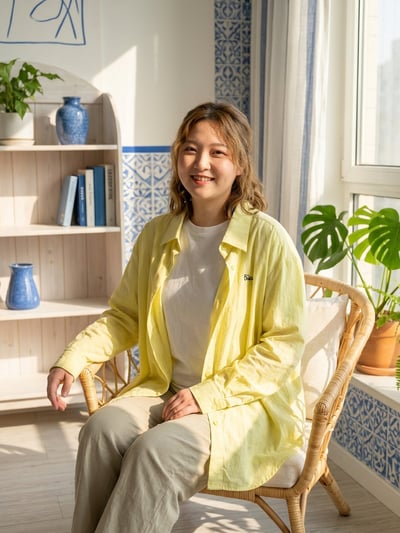 英文刺繡輕柔襯衫2