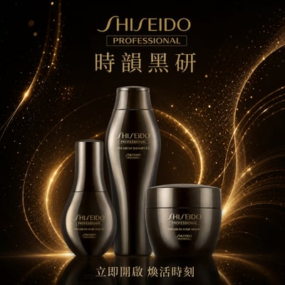 【SHISEIDO PROFESSIONAL 資生堂專業美髮】時韻黑妍系列1
