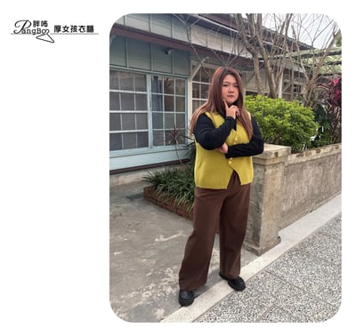 暖呢修身直筒褲1