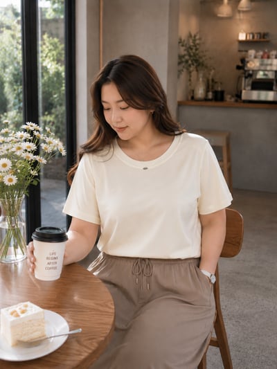 親膚百搭短袖上衣1