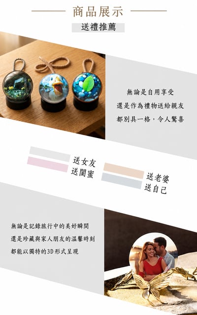 創意水晶記憶球影片播放器｜寵物影像紀念・客製化生日搞怪禮物2