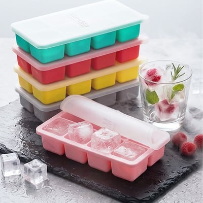 Mindéa 食品級矽膠方形帶蓋製冰格 八格款/十五格款1