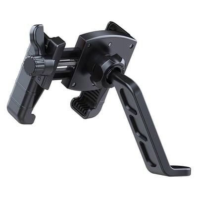 摩托車/腳踏/電動車騎乘手機支架-全黑鏡座款2