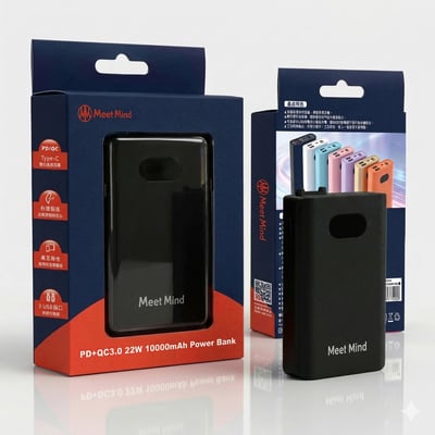 10000mAh 22W雙向PD快充行動電源1