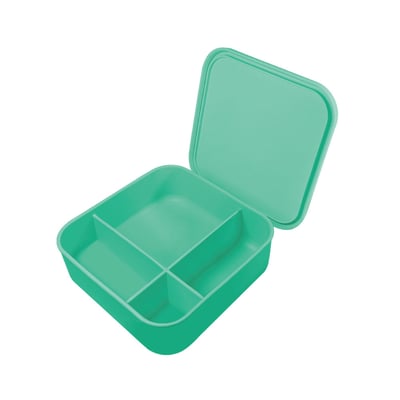 Mindéa 食品級矽膠方形四格便當盒5